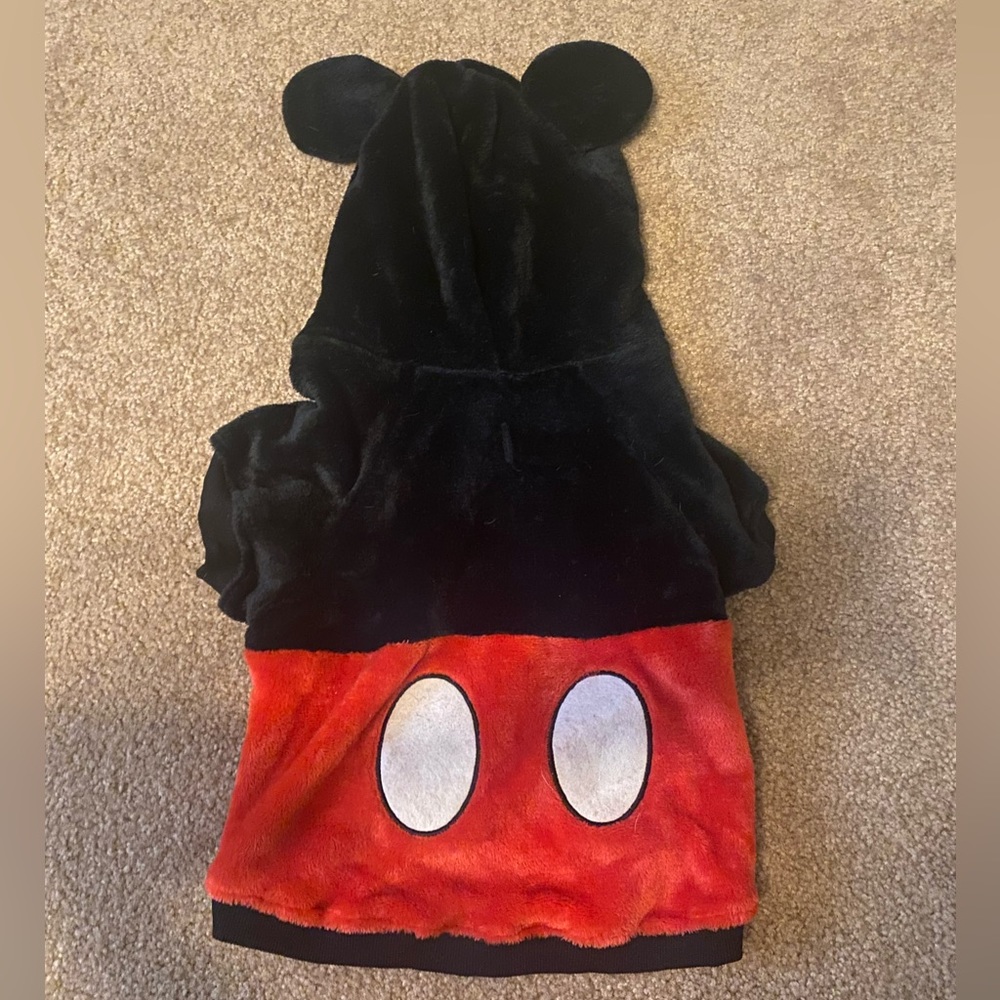 Mickey Mouse dog costume - size large